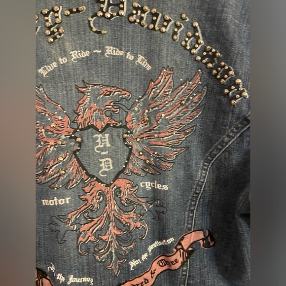 Women’s Harley Davidson, jean jacket size medium good condition - Picture 10 of 10